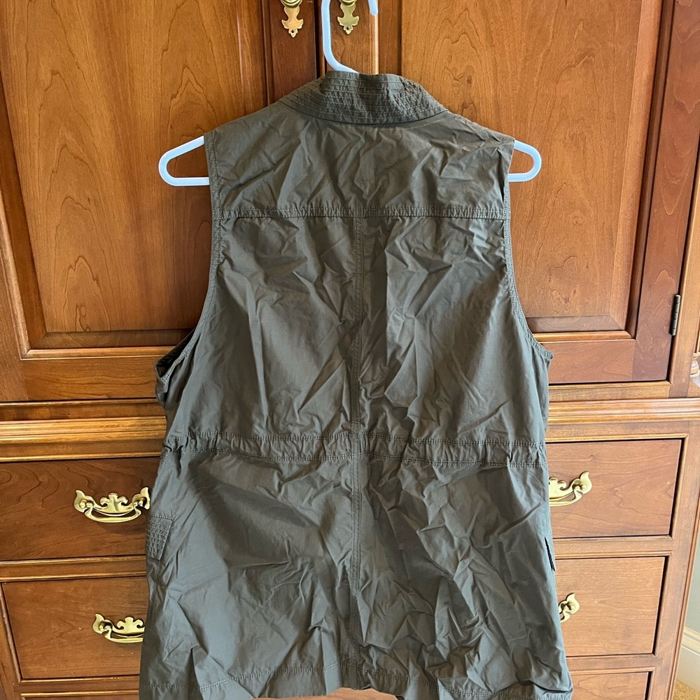 Eileen Fisher Dark Olive Utility Vest - Picture 3 of 3